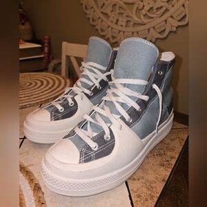 Converse Mens Chuck Taylor All Star Hi Construct Colorblock Tidepool SZ 12